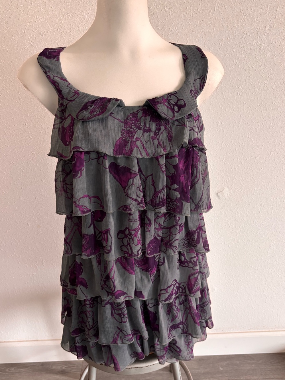 Zio Tiered Ruffle Floral Dress